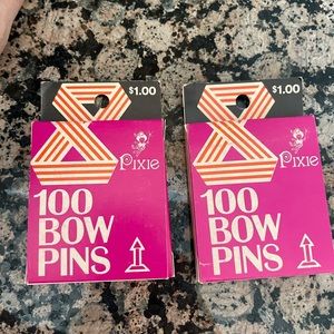Vintage Pixie Bow Maker Bow Pins set of 2